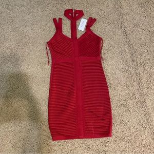 Guess red bandage dress